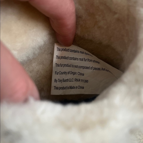 Tory Burch Ginger Suede Shearling Boots Sz 6 - Picture 9 of 10